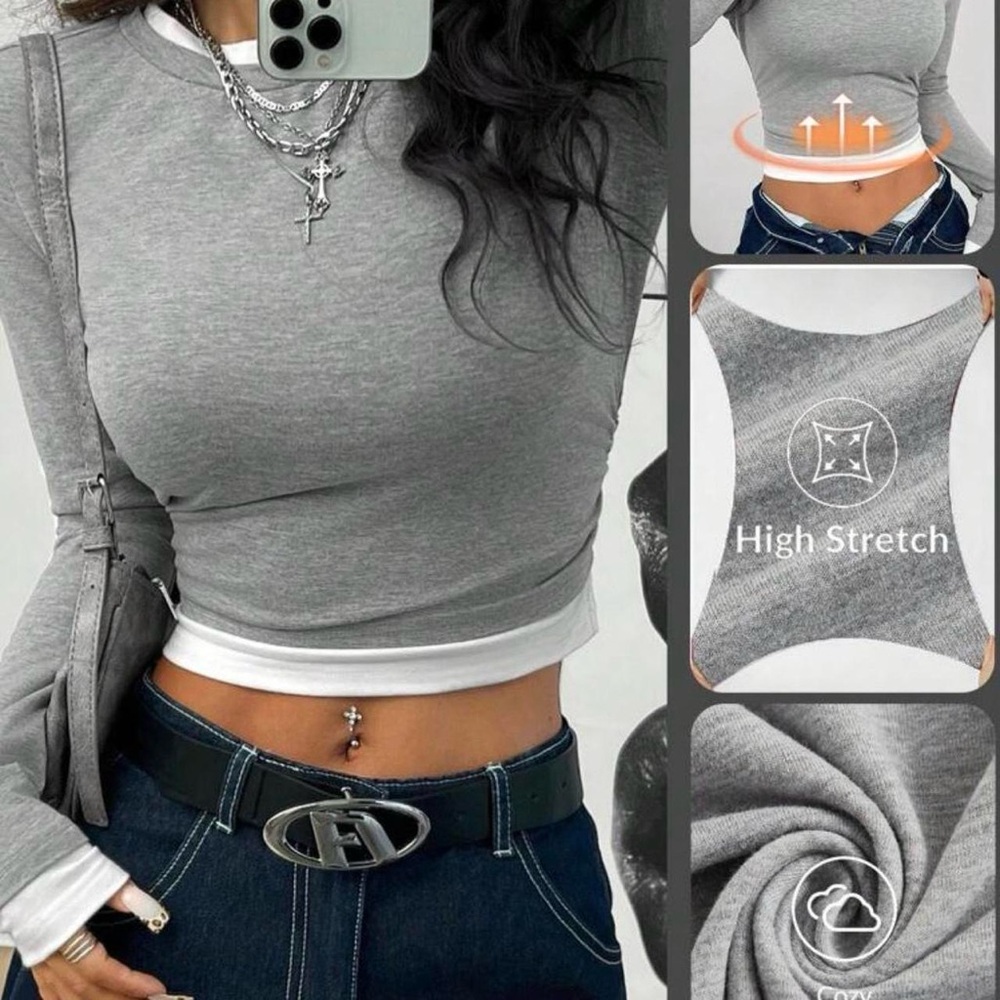 Long sleeve basic shirt - Picture 3 of 7